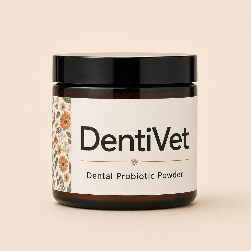 Bote de DentiVet, vista frontal